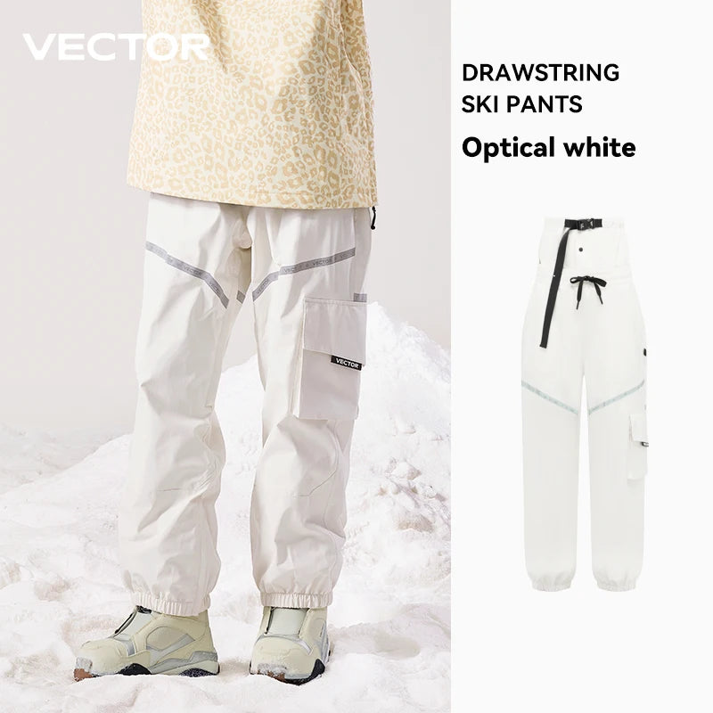 Winter Ski Pants Women Outdoor High Quality Windproof Waterproof Warm Snow Trousers Winter Ski Snowboarding Pants Splicing beam