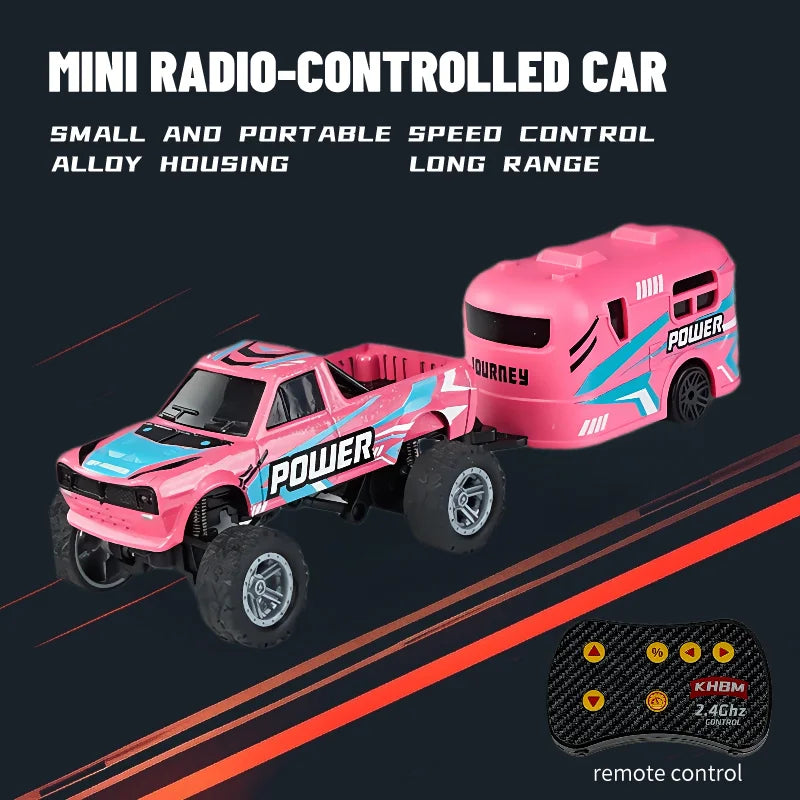 New RC Car MINI Alloy 1/64 Remote Control Car Convenient to Carry 60 Minutes of Work Time Children's Gifts Electronic Toys