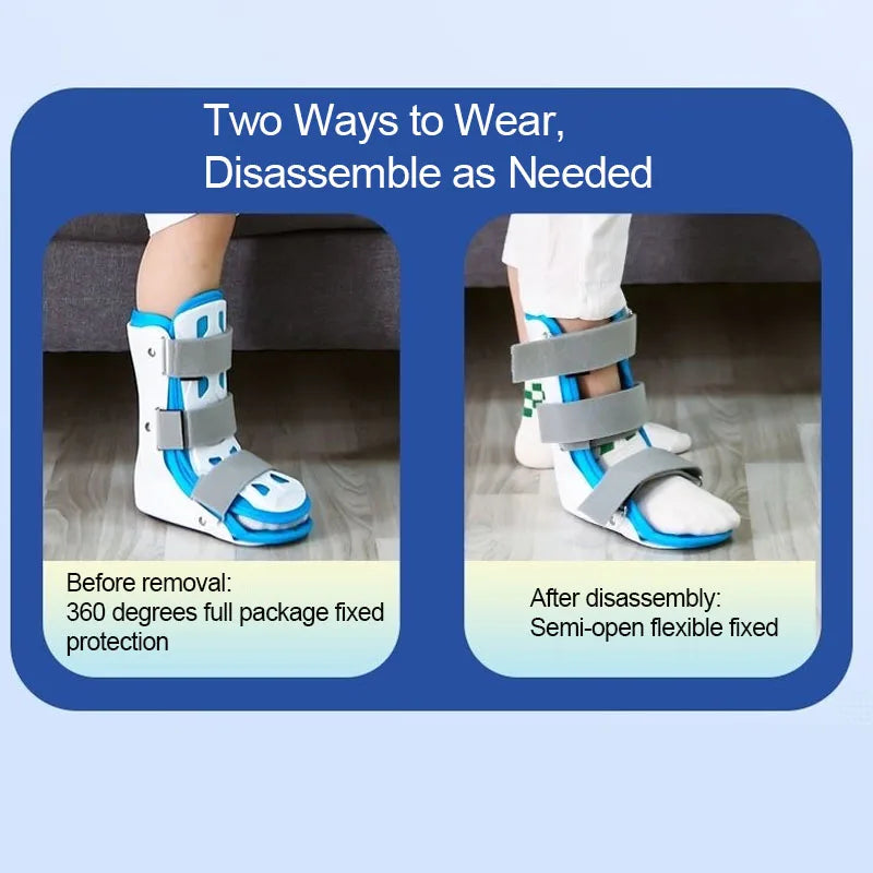 Kid Foot Drop Support Splint-Varus Valgus Orthotics Brace-Ankle Joint Fracture Fixation Brace-Ankle Sprains Recovery Band