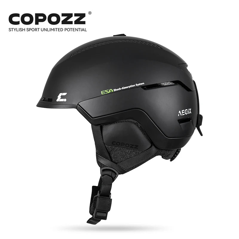 COPOZZ Winter Ski Helmet One-piece Adult Universal Snow Helmet Skating Ski Snowboard Outdoor Sports Helmets with RECCO Reflector