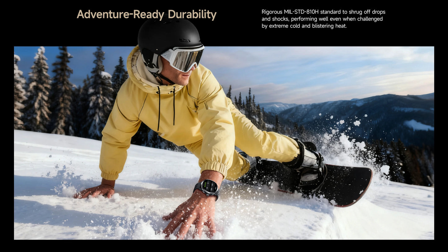 Ulefone Armor Watch Pro Smartwatch 1.5" AMOLED Display, Built-in GPS, Heart Rate Monitor, Sports Smart Watch for Men & Women
