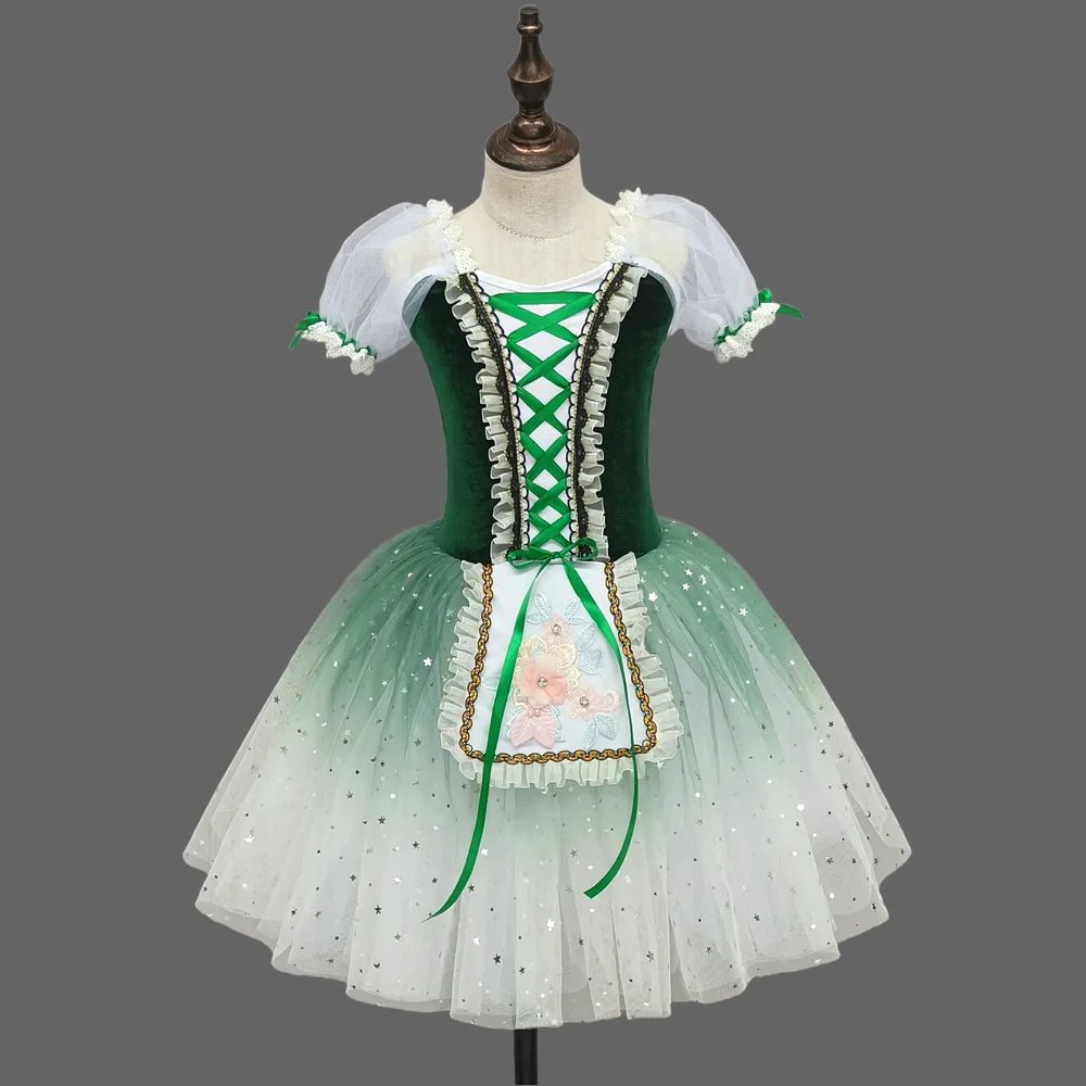 Children's ballet skirt, girls' dance skirt, campus dance program, ballet dancer costume, stage collective performance costume