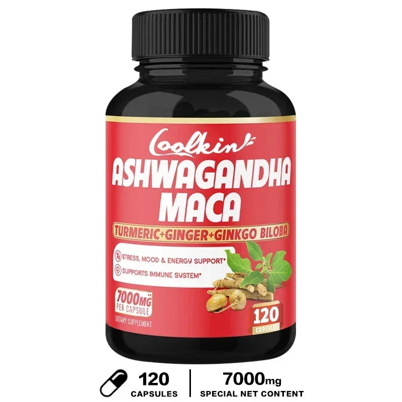 Ashwagandha and Maca Supplements - Male Supplements, Stamina & endurance, Supports Reproductive Health