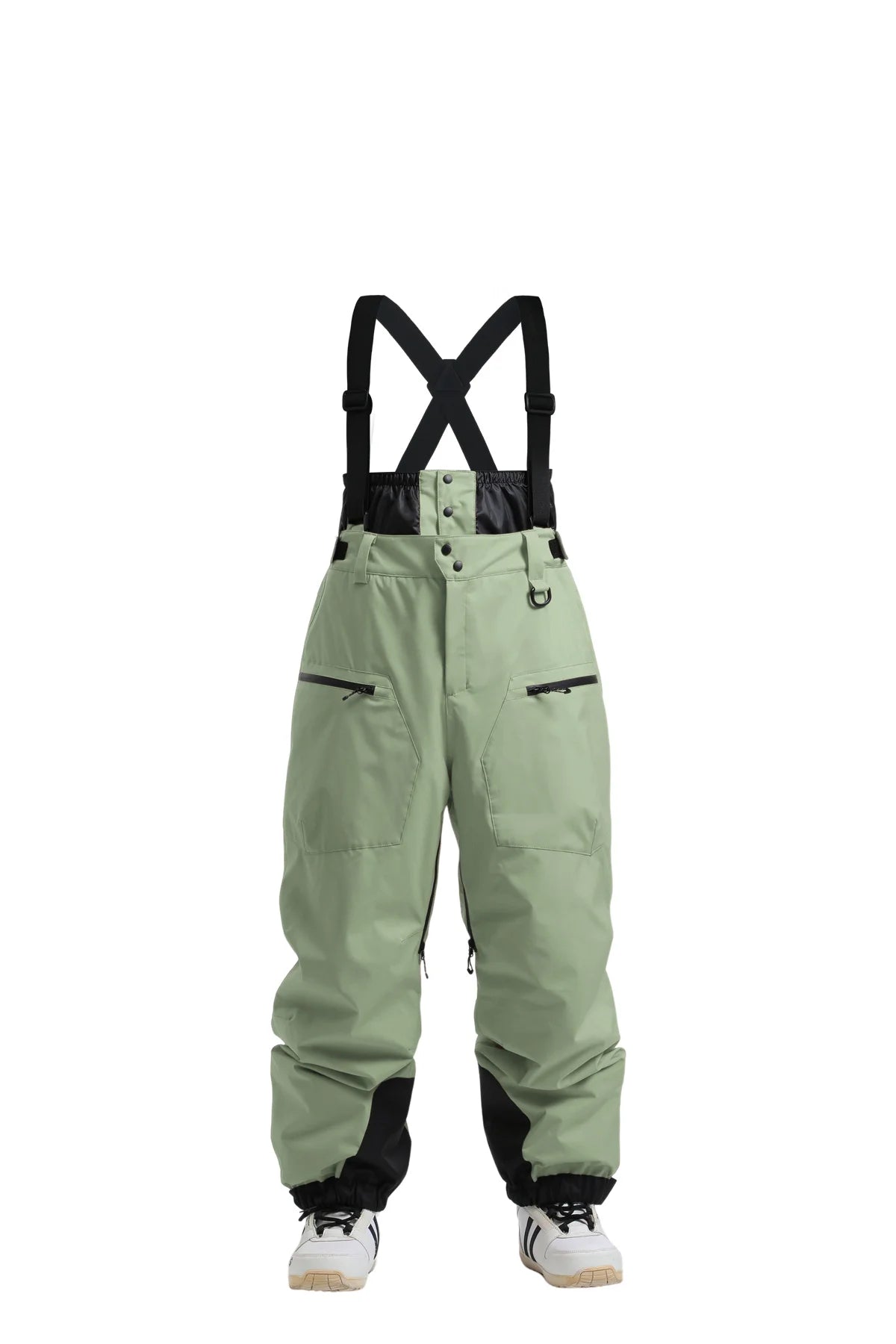 Gsou Outdoor Sport Mountain Female Ski Pants Winter Waterproof Men Women Snowboard Overalls Suspender Snowpants Warmth -40 degre