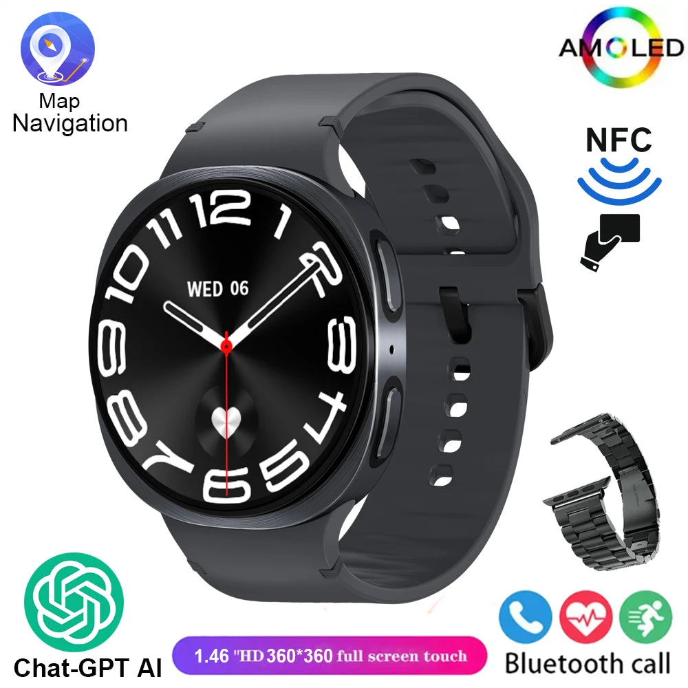 New Original Smart Watch 8 Men GPS Track NFC Bluetooth Call 40mm AMOLED Fitness Sport Tracker Health Smartwatch For Android Ios