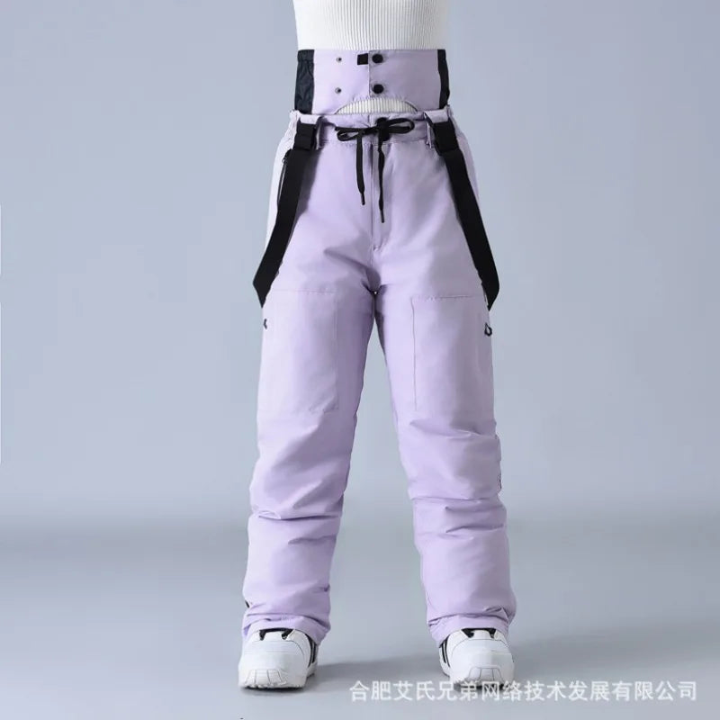 Windproof Outdoor Sport Trousers for Men and Women, Alpine Overalls, Waterproof Ski Pants, Warm Overalls, Big Ski Pants, Mountai