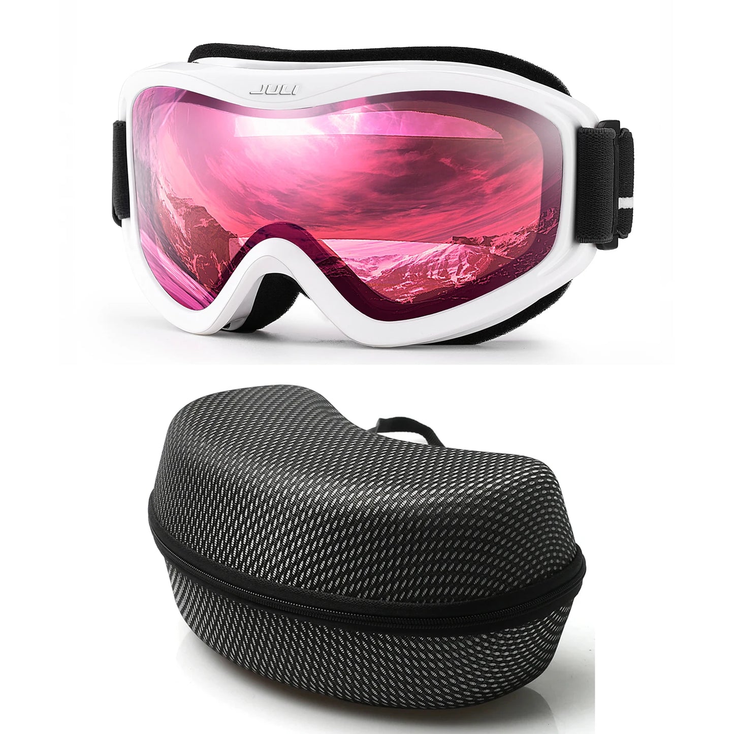 MAXJULI Professional Ski Goggles Double Layer Anti-Fog UV400 Lens Snowboarding Snow Winter Sports Goggles for Men Women BBS