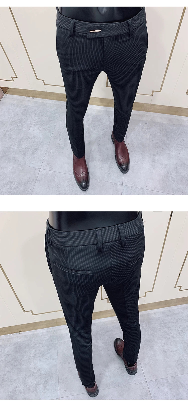 Men Suit Pants Dress Pantalone Hombre Stretch Slim Formal Trousers Calça Masculina Solid Color Casual Pants Fashion Men Clothing