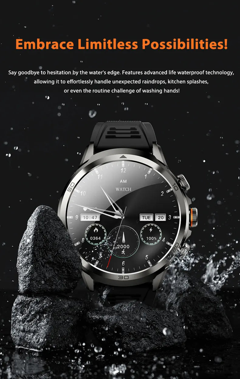 8GB+128GB H19 Smart Watch 1.95-inch Amoled Large Screen 190° Rotary Camera 1900Mah Battery GPS WIFI Android Smartwatch Men Adult