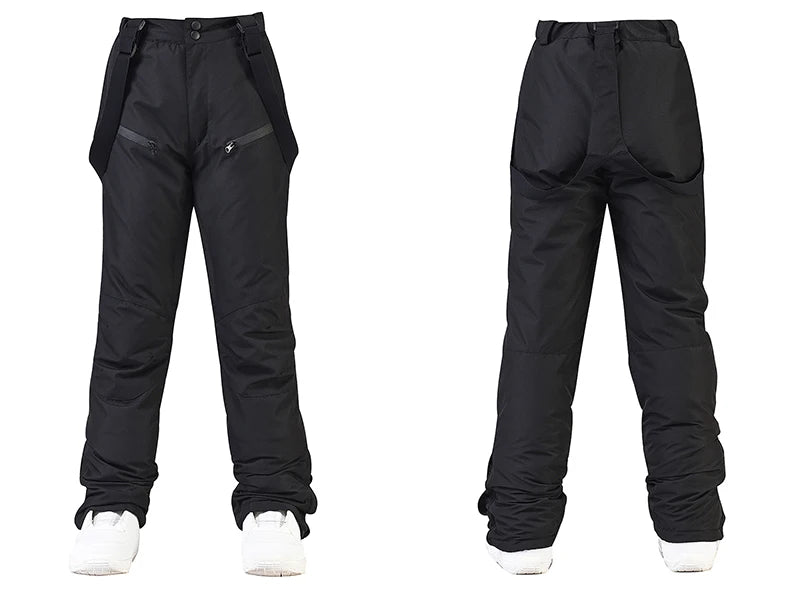 Winter Unisex Ski Pants Windproof Waterproof Snowboard Wear Outdoor Warm Snow Sports Pants Men Women Skiing Trousers