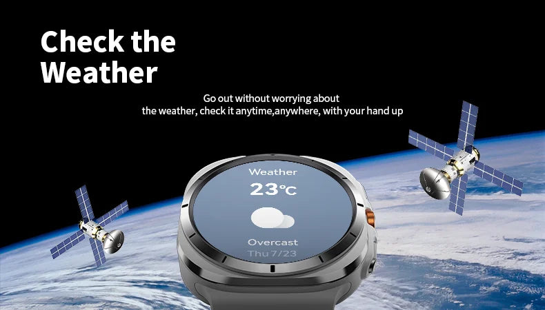 Smart Watch 8 Ultra 2025 Color Matching GPS Compass Smart Watch BT call NFC IP68 Waterproof 4GB Health monitoring Reduction 100%