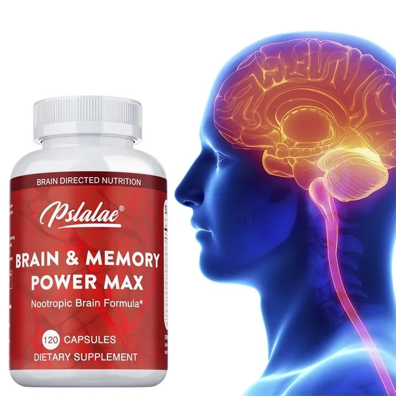 Brain & Memory Power MAX - Enhances Memory, Focus & Clarity Supports Cognitive Function Supplement