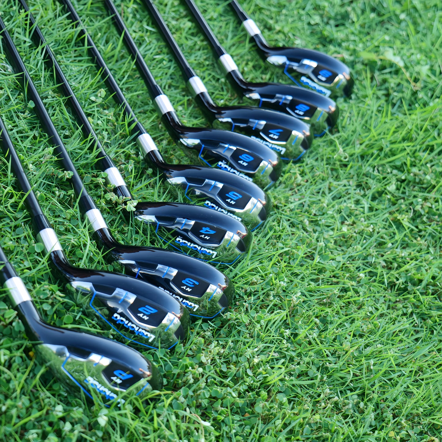 Lashonda Men's Golf Hybrid Clubs – Chicken Leg Stainless Steel Clubhead, Small Hollow Design, SR Flex Carbon Shaft, High Elast
