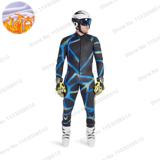 Winter Warm One Piece Ski Suit Wear-resistant flannel Ski Wear Outdoor male Snowboard Snowsuit Jumpsuits Non-Padded 2025