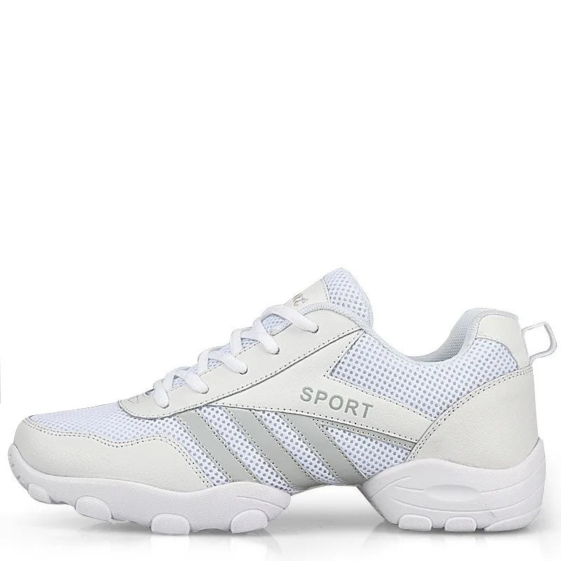 New Soft Sole Men Sports Anti-skid Square Dance Shoes Sneakers Net Jazz Shoe Fitness Team Performance Shoes