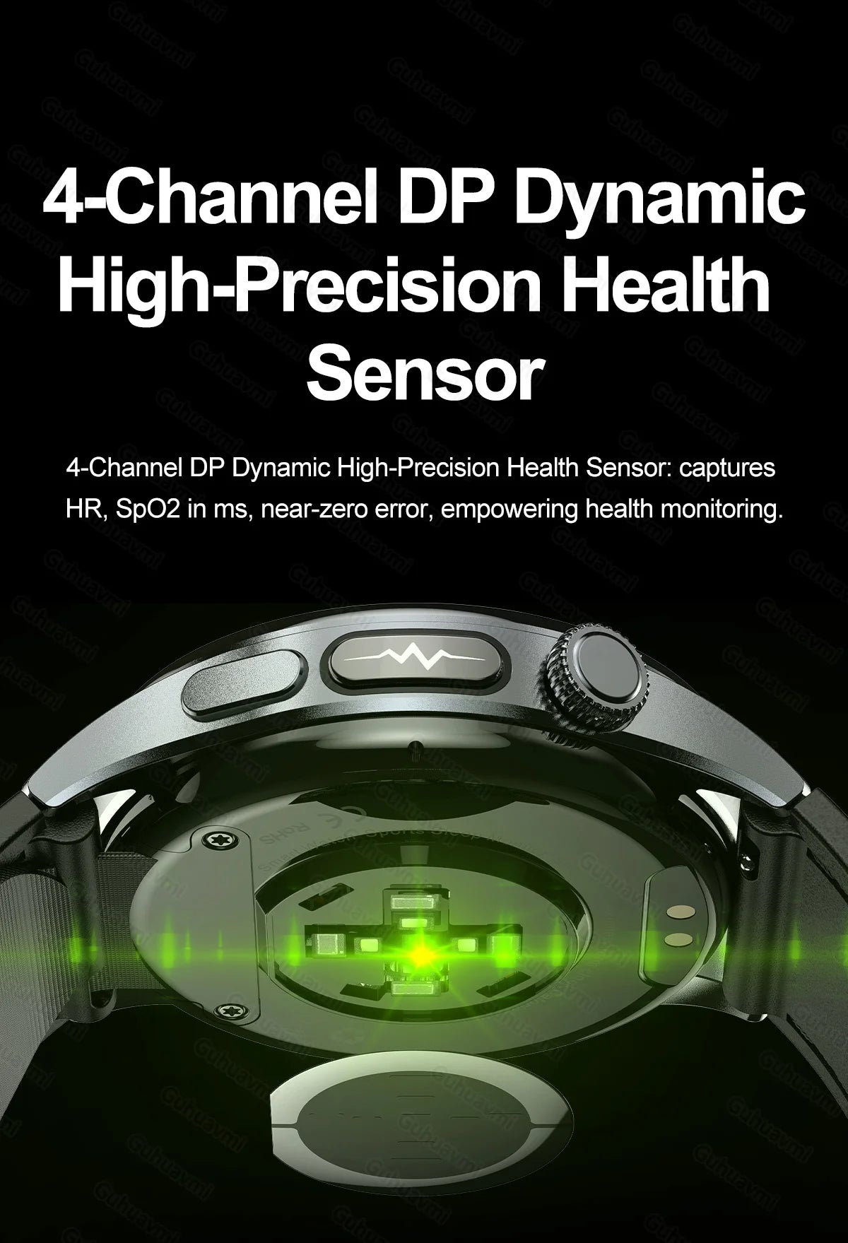 Smartwatch  AMOLED Screen Call ECG Sport Watchs Air pump Measurement BP Micro physical examination AI dial Smart Watch Men Women