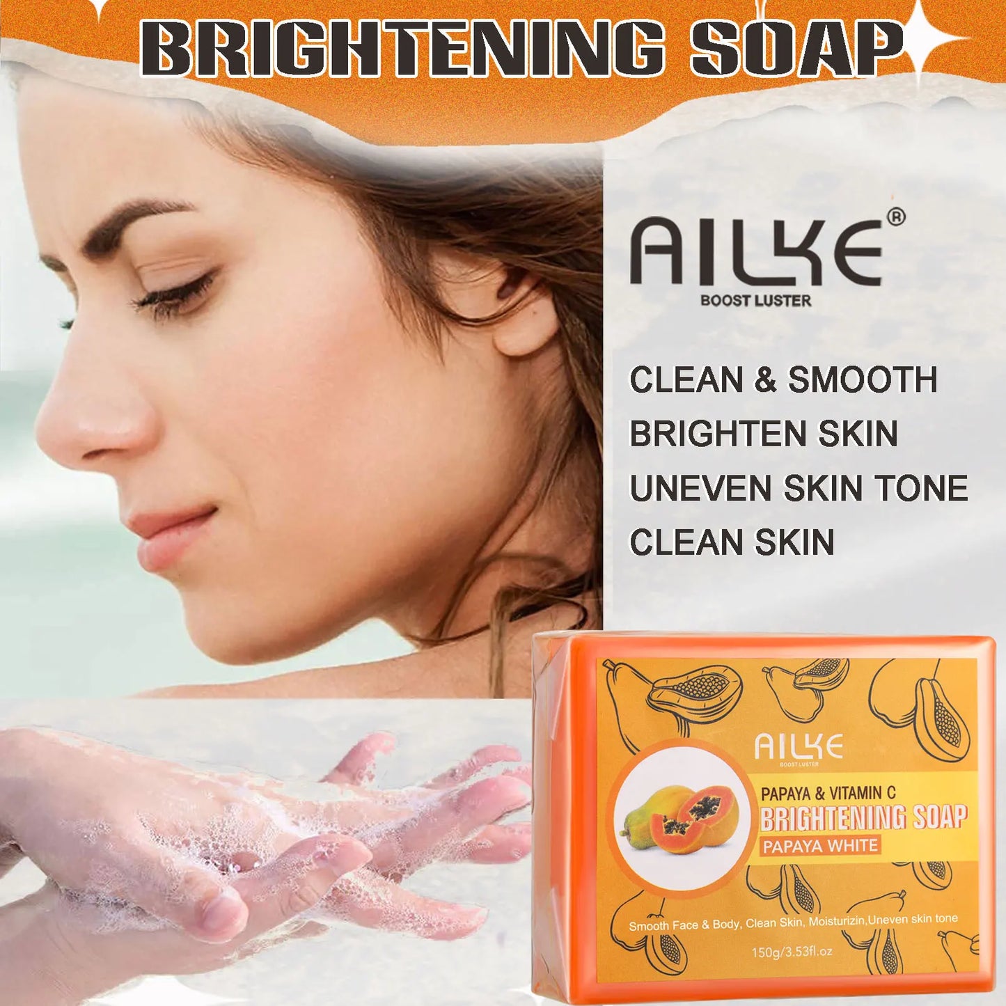 AILKE Collagen Whitening Set For All Skin Types, Lightening, Reduce Dark Spots, Freckles, Hyperpigmentation, Even Skin Tone