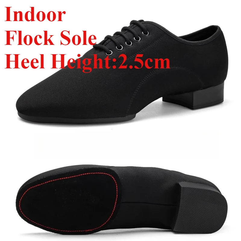 Mens Dance Shoes  Outdoor Indoor Ballroom Waltz Dance Shoes Adult Black Tango Jazz Modern Dance Shoes