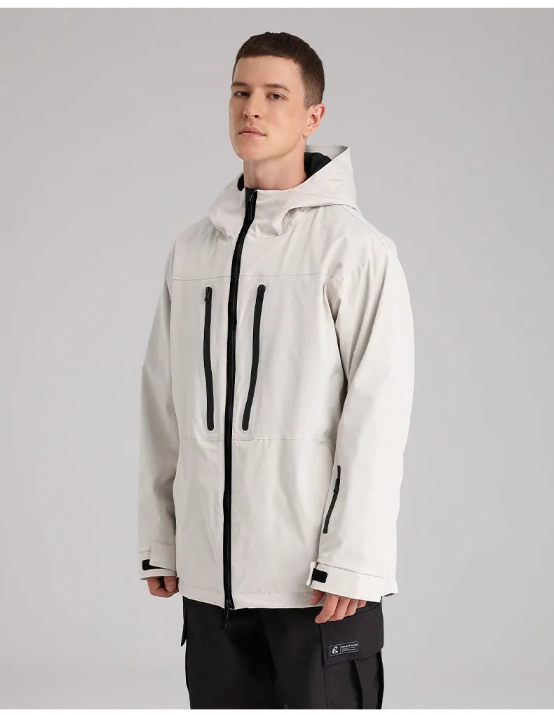 SEARIPE Winter Men Women Hooded Ski Jacket Waterproof Breathable Warm Snowboarding Coats Male And Female Outdoor Skiing Tops
