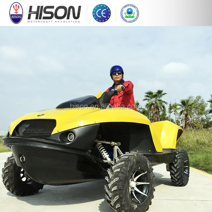 Factory Supplies High Quality OEM Fiberglass 4 Stroke Engine Amphibious Water Sports Vehicles Heavy Duty All Terrain Lake River
