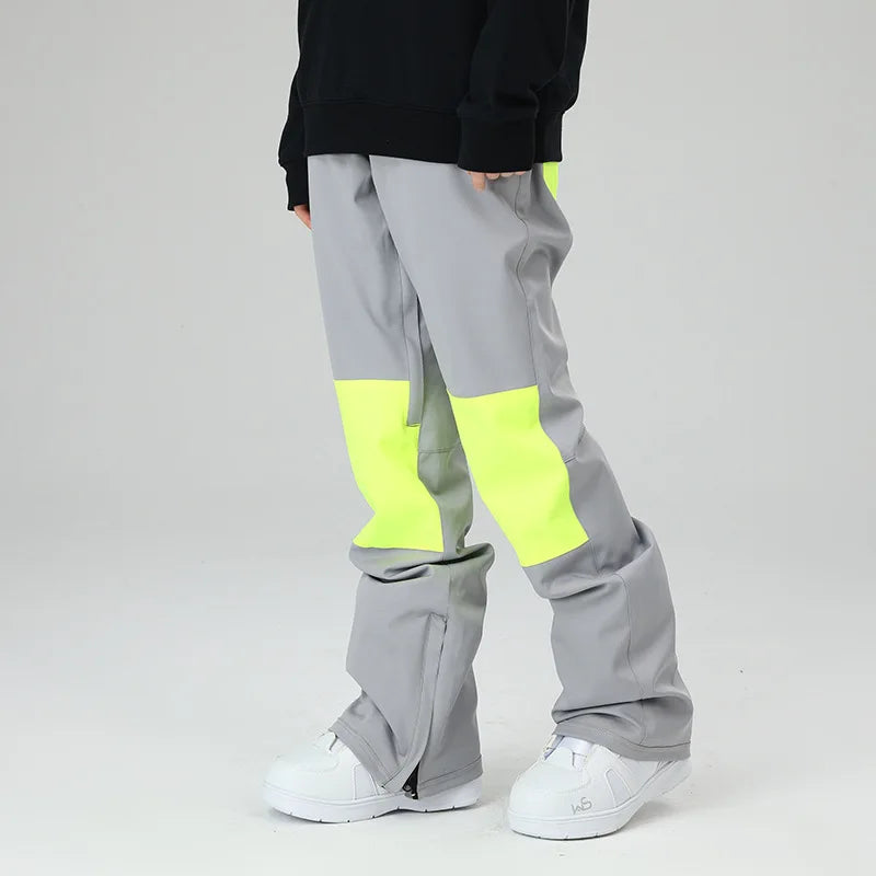 スノーボードウェア 보드복 Slim Fit Ski Pants for Men And Women Waterproof Thermal Stitching Skiwear