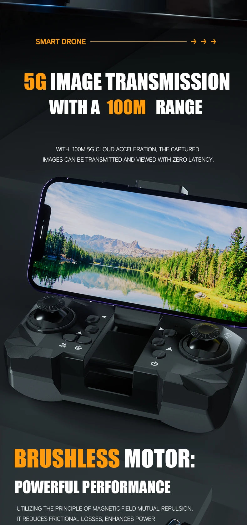 New M5 Drone Professional 8K Dual Camera 360° Obstacle Avoidance 5G Optical Flow Positioning Brushless RC Drone Quadcopter Gifts