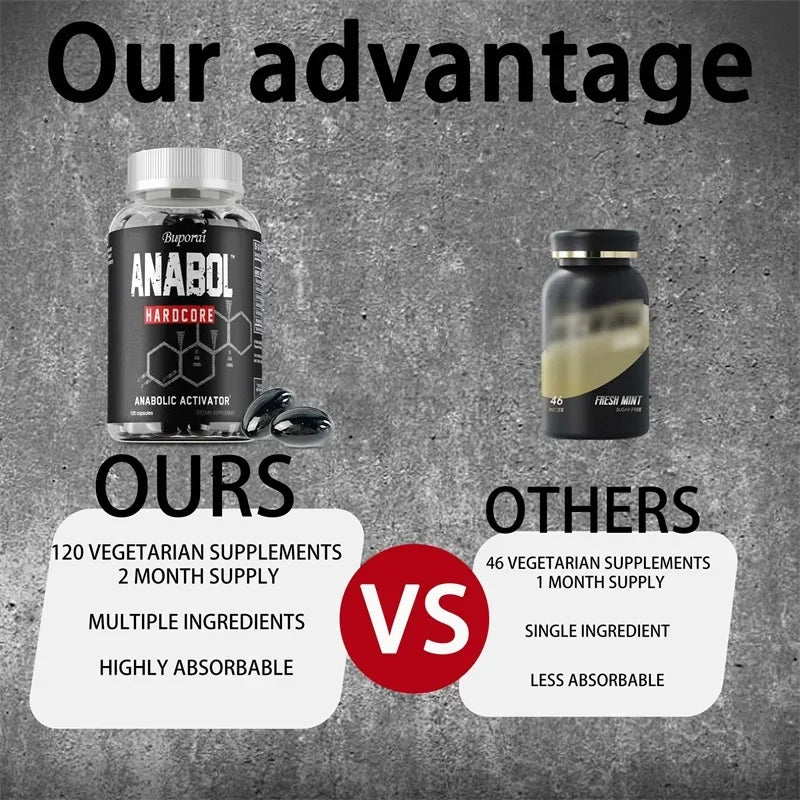 Anabol Supplement - Enhances Energy Endurance, Contributes To Muscle Growth, Strength Improvement, Cognitive Health, Memory