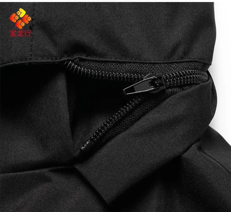 Waterproof Abrasion Resistant Windbreaker, Light Reflective Hooded Jacket for Outdoor Work