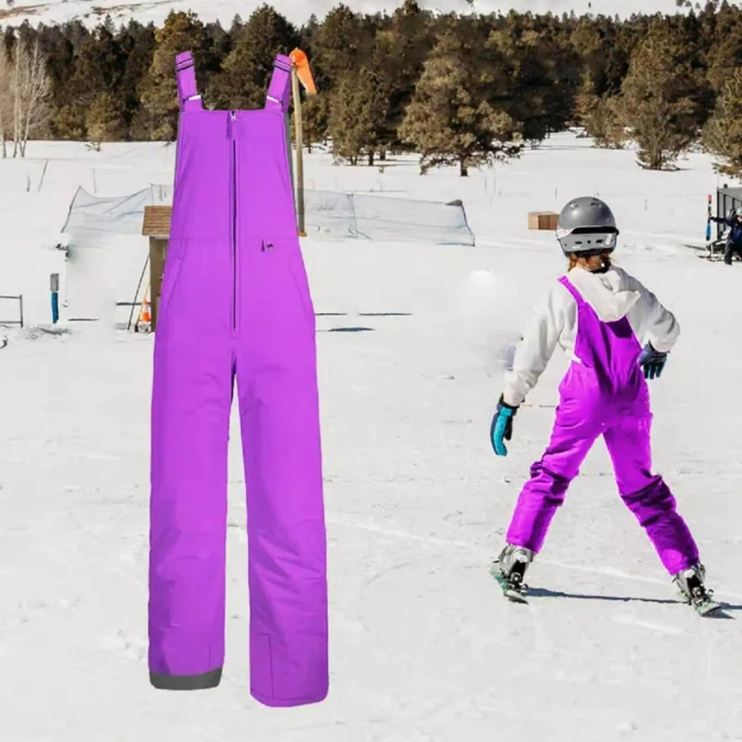 Children's Ski Pants Boys Girls Loose Casual Fashion Comfy Jumpsuit Rompers Pants Mountain Children's Ski Waterproof Snowpants