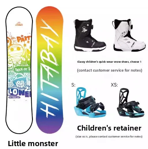 Children's Snowboard Set Baby Snowboard Boys and Girls Snowboard New Ski Equipment
