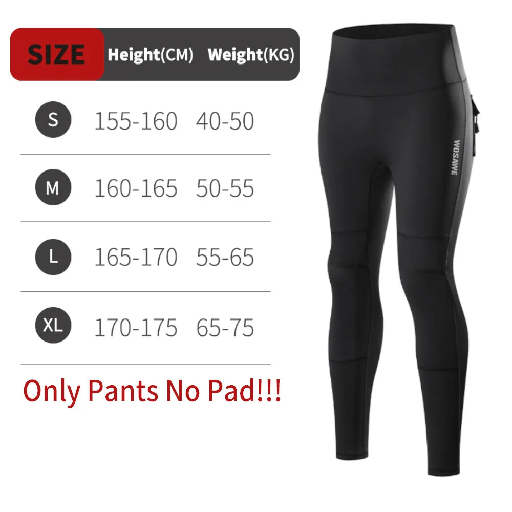 WOSAWE Women Motorcycle Pants with CE Knee Pads Motocross High Waist Yoga Sport Leggings Gym Fitness Tights Casual Streetwear