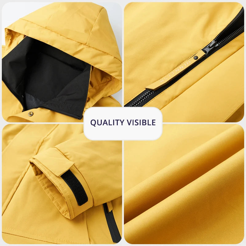 Top Grade Waterproof Designer Men Outdoor Jacket Soft Shell Autumn Windbreaker Casual Sports Coats Detachable Cap Outwear