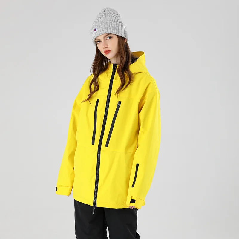 SEARIPE Winter Men Women Hooded Ski Jacket Waterproof Breathable Warm Snowboarding Coats Male And Female Outdoor Skiing Tops