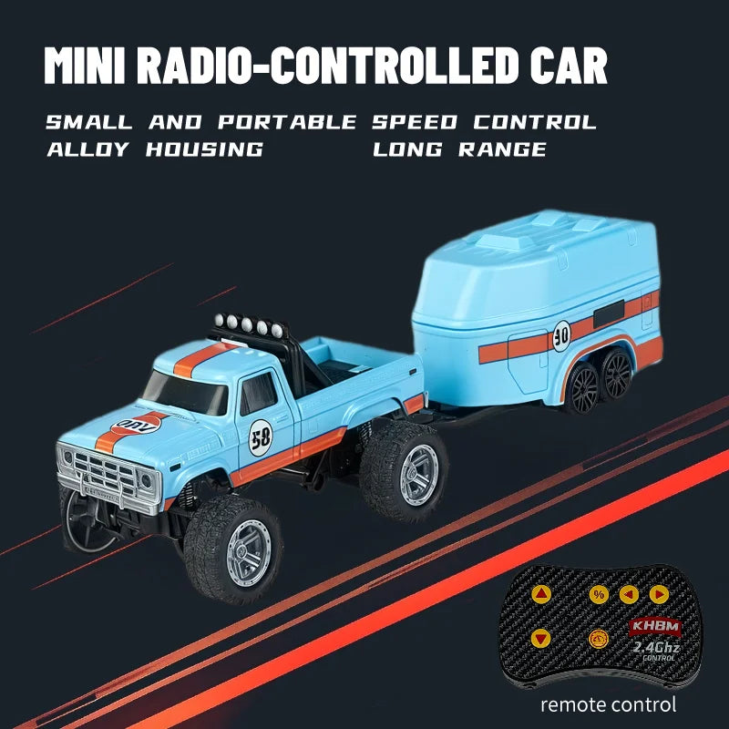 New RC Car MINI Alloy 1/64 Remote Control Car Convenient to Carry 60 Minutes of Work Time Children's Gifts Electronic Toys