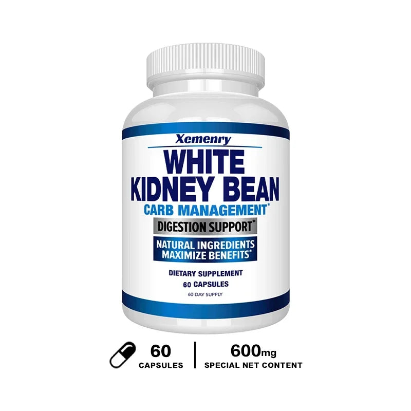 Natural White Kidney Bean Extract - Trapping Carbohydrates 100% Pure Carb Blocker