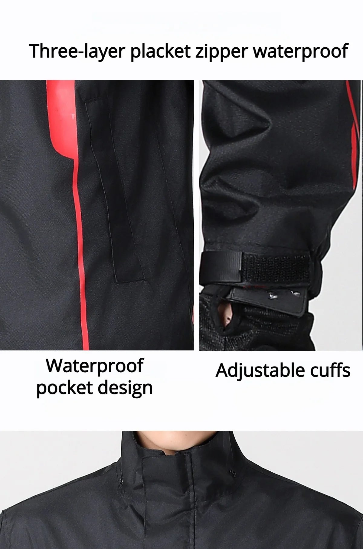 2026 New Model Motorcycle Raincoat Suit  Raincoat Set For Motorcycle Riding Clothing Against Heavy Rain Reflective Raincoat