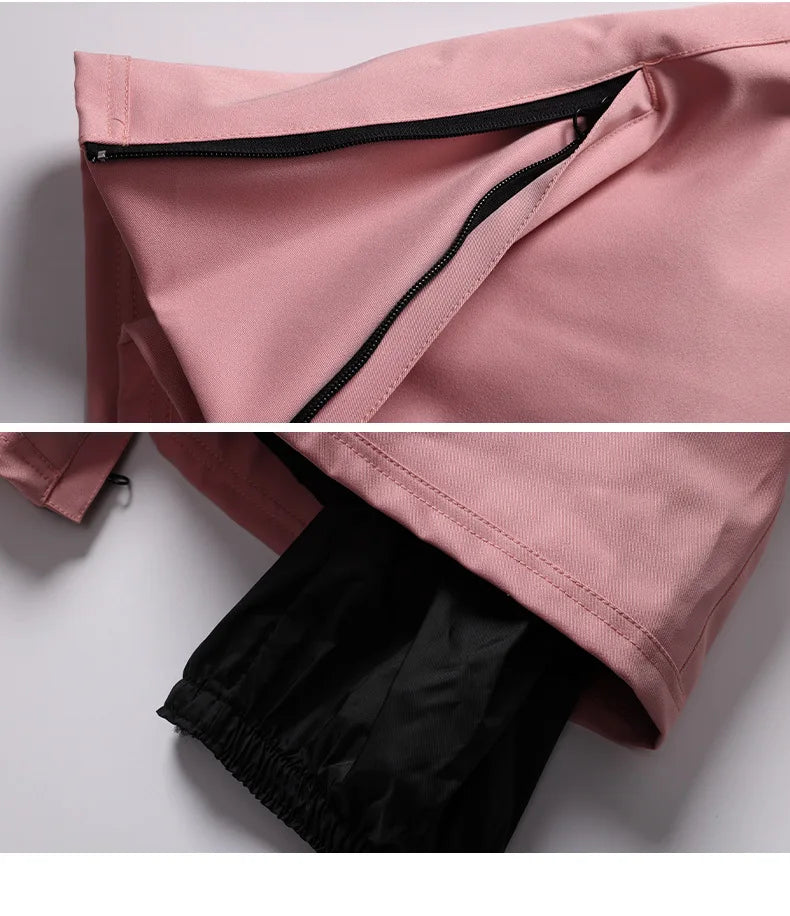 スノーボードウェア 보드복 Slim Fit Ski Pants for Men And Women Waterproof Thermal Stitching Skiwear
