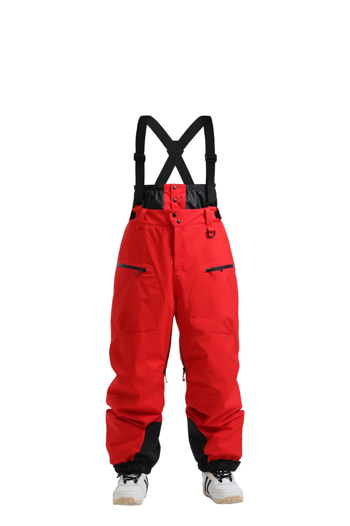 Gsou Outdoor Sport Mountain Female Ski Pants Winter Waterproof Men Women Snowboard Overalls Suspender Snowpants Warmth -40 degre