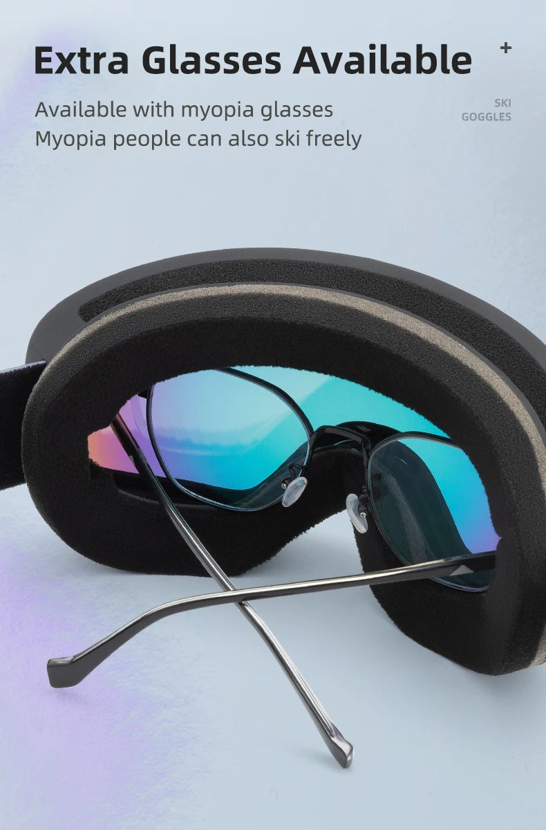 ROCKBROS Skiing Snowboarding Eyewear Goggles for Adult / Child Windproof Anti-fog Snow Ski Glasses Winter Sports Accessories