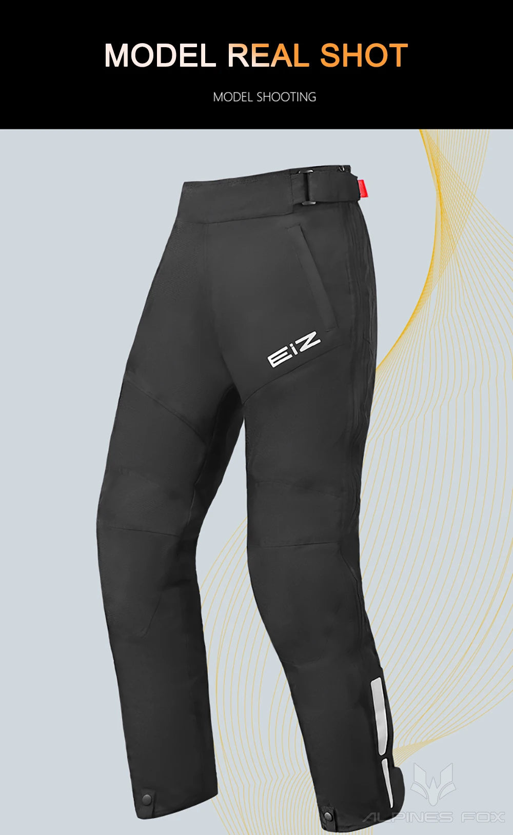 Winter Motorbike Trousers Men's Motorcycle Quick Release Pants Built in CE Protectors Warm Waterproof Off-road Motocross Pants