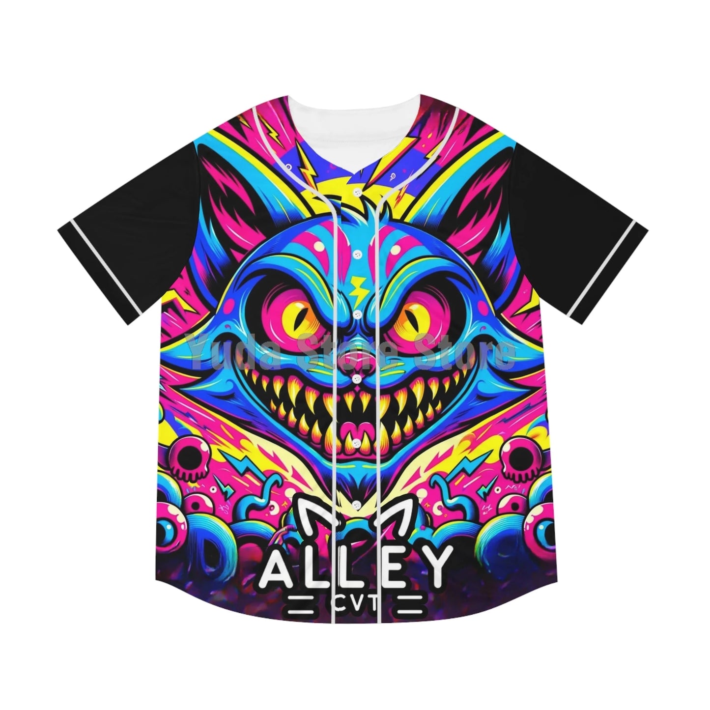 Alley Cvt Merch Baseball Jersey Men/Women Casual Thin button Baseball uniform Oil Slick Custom Jersey