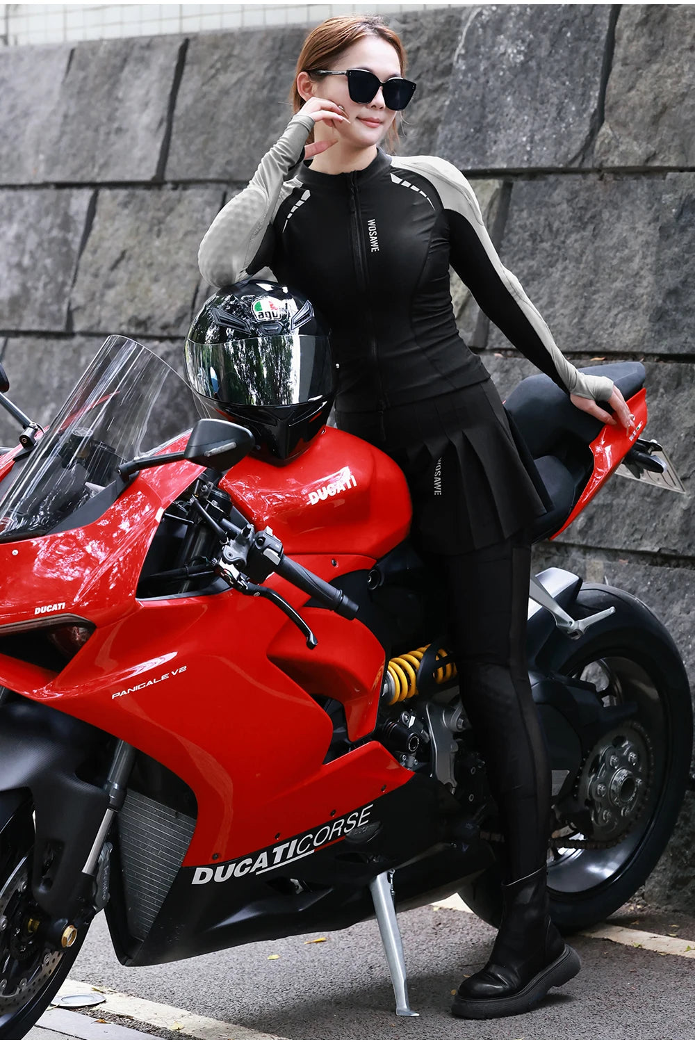 WOSAWE Summer Breathable Women's Motocross Motorcycle Armor Knight Riding Protect Anti Fall Soft Motorbike Armors Racing Jacket