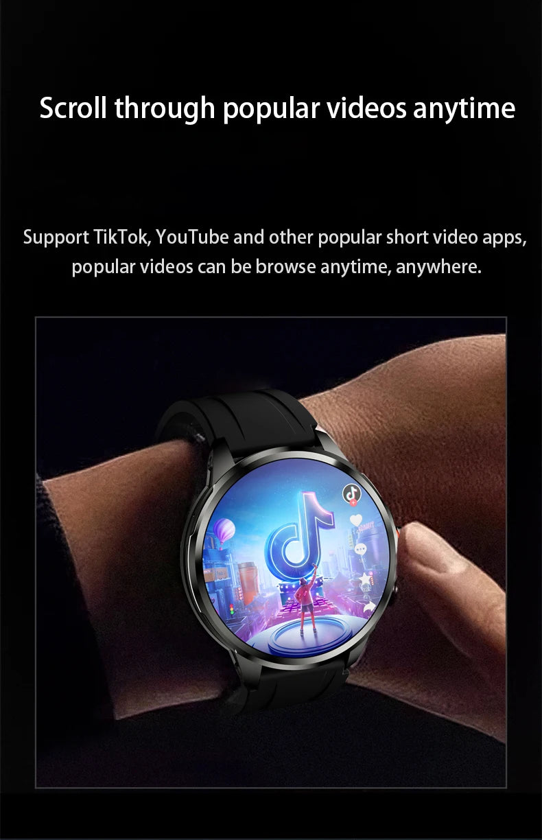 Original H99 Smart Watch Android Watches Amoled Smartwatch With 190° Rotary Camera Google Play Store 1.95inch Amoled Screen