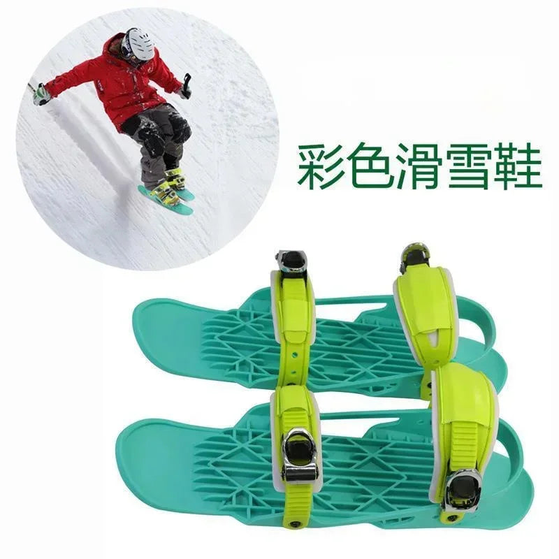 MiniSki Skates Third-generation Ski Boots For Adults And Children Outdoor Sports Snowshoes Ski Boots Sleds Mini Ski Boots