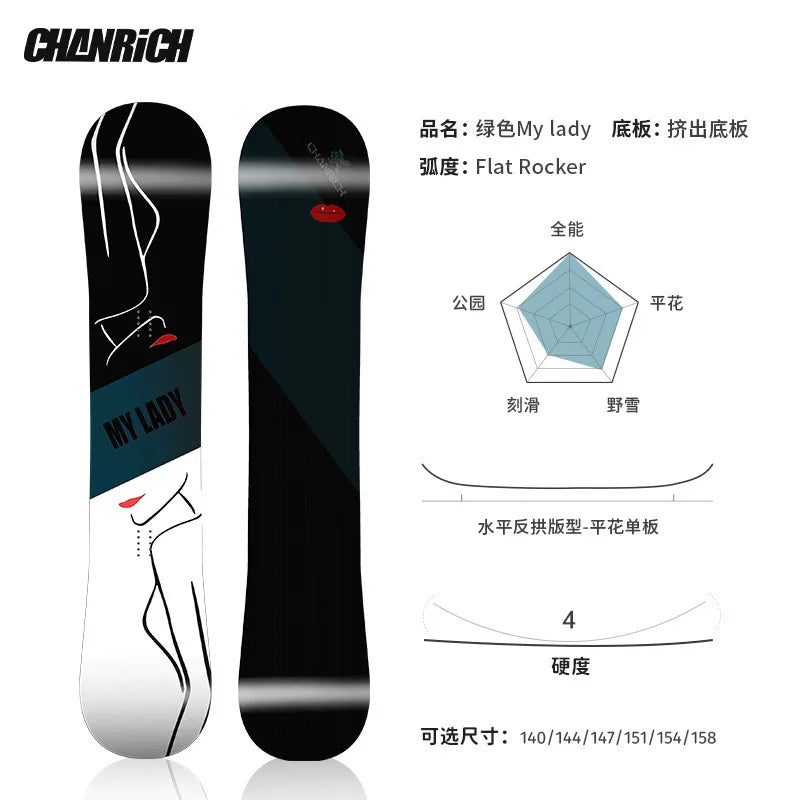 Adult Snowboard All-rounder Beginner's Professional Snowequipment Akcesoria Do Nart Tabla Esquiar Ski Snowboard Set