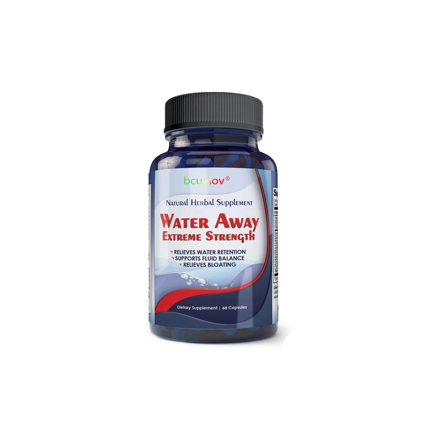 Bcuelov diuretic weight loss supplement capsules help eliminate excess water, bloating, edema, healthy urination, cleansing