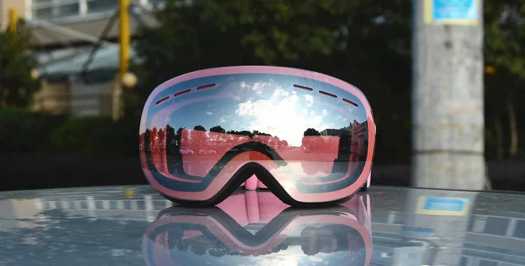 JSJM New Ski Goggles Men Women Double Layers Anti-Fog Big Ski  UV400 Glasses Protection Skiing Winter Snow Snowboard Goggles