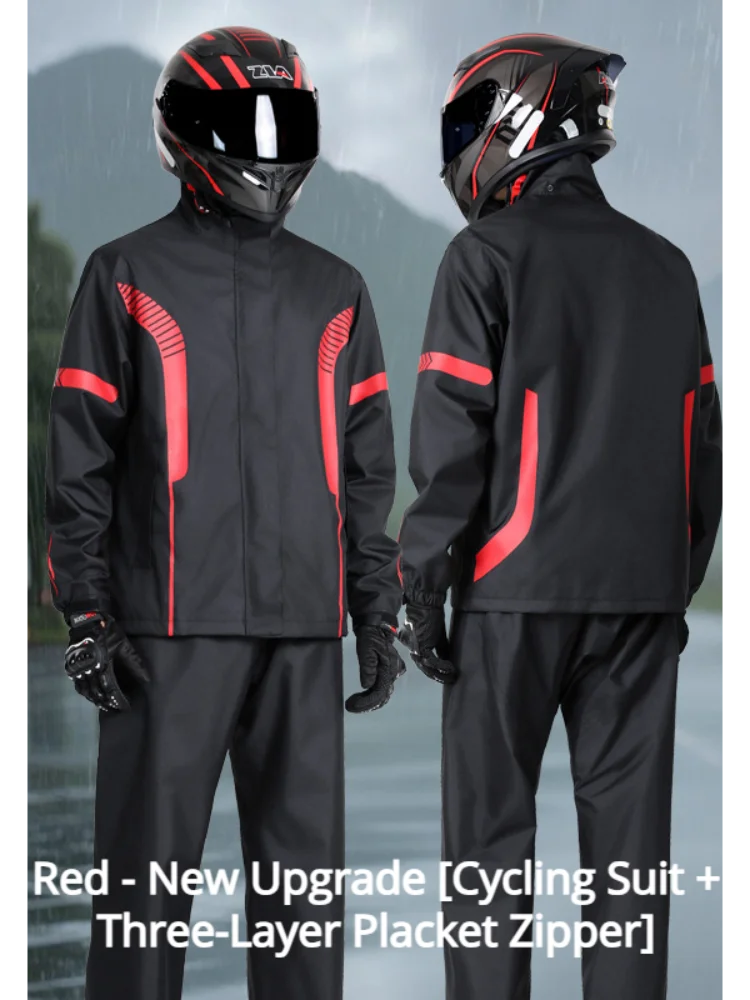 2026 New Model Motorcycle Raincoat Suit  Raincoat Set For Motorcycle Riding Clothing Against Heavy Rain Reflective Raincoat
