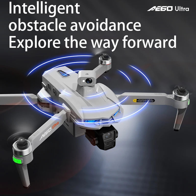 AE60 Ultra GPS Drone Profesional 8K HD Camera 3-axis gimbal Aerial Photography 12KM Obstacle Avoidance FPV Airdrop Fishing Drone