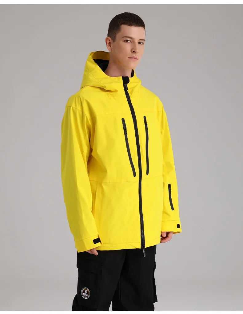 SEARIPE Winter Men Women Hooded Ski Jacket Waterproof Breathable Warm Snowboarding Coats Male And Female Outdoor Skiing Tops